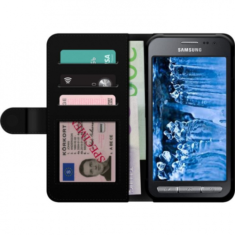 Portemonnee-hoesje voor Samsung Galaxy Xcover 3 met Kattenpatroon ontwerp