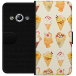 Portemonnee-hoesje voor Samsung Galaxy Xcover 3 met Glasachtig ontwerp