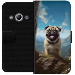 Portemonnee-hoesje voor Samsung Galaxy Xcover 3 met Blije Hond ontwerp