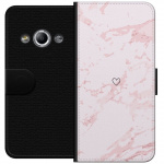 Portemonnee-hoesje voor Samsung Galaxy Xcover 3 met Roze Hart ontwerp
