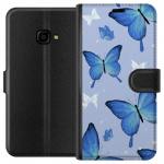 Portemonnee-hoesje voor Samsung Galaxy Xcover 4 met Blauwe vlinders ontwerp