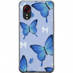 Mobiele hoes voor Samsung Galaxy Xcover 5 met Blauwe vlinders ontwerp