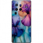 Mobiele hoes voor vivo X80 Pro met Magische bloemen ontwerp