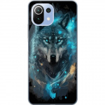 Mobiele hoes voor Xiaomi 11 Lite 5G NE met Wolf ontwerp