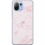 Mobiele hoes voor Xiaomi 11 Lite 5G NE met Roze Hart ontwerp Mobiele hoes voor Xiaomi 11 Lite 5G NE met Roze Hart ontwerp