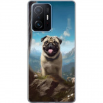 Mobiele hoes voor Xiaomi 11T Pro met Blije Hond ontwerp