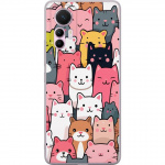 Mobiele hoes voor Xiaomi 12 Lite met Kattenpatroon ontwerp