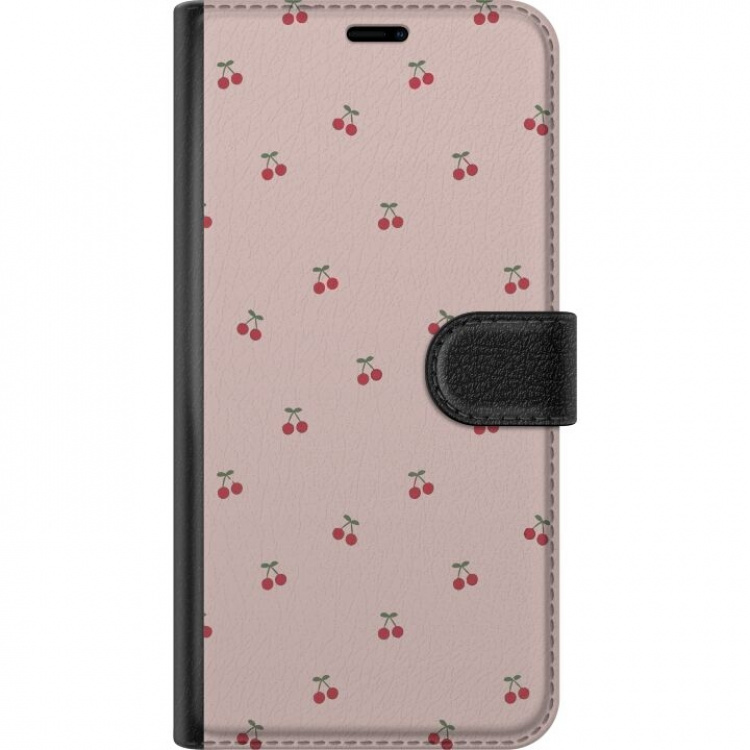 Portemonnee-hoesje voor Xiaomi 12T met Kersen ontwerp Portemonnee-hoesje voor Xiaomi 12T met Kersen ontwerp