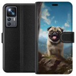 Portemonnee-hoesje voor Xiaomi 12T met Blije Hond ontwerp Portemonnee-hoesje voor Xiaomi 12T met Blije Hond ontwerp