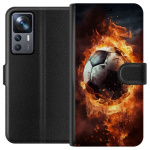 Portemonnee-hoesje voor Xiaomi 12T Pro met Voetbal ontwerp Portemonnee-hoesje voor Xiaomi 12T Pro met Voetbal ontwerp
