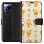 Portemonnee-hoesje voor Xiaomi 13 Lite met Glasachtig ontwerp