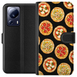 Portemonnee-hoesje voor Xiaomi 13 Lite met Pizza ontwerp