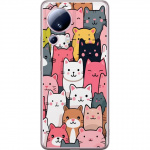 Mobiele hoes voor Xiaomi 13 Lite met Kattenpatroon ontwerp