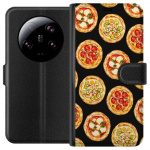 Portemonnee-hoesje voor Xiaomi 13 Ultra met Pizza ontwerp