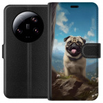 Portemonnee-hoesje voor Xiaomi 13 Ultra met Blije Hond ontwerp