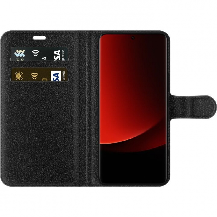 Portemonnee-hoesje voor Xiaomi 13 Ultra met 3D Goud ontwerp