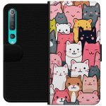 Portemonnee-hoesje voor Xiaomi Mi 10 5G met Kattenpatroon ontwerp