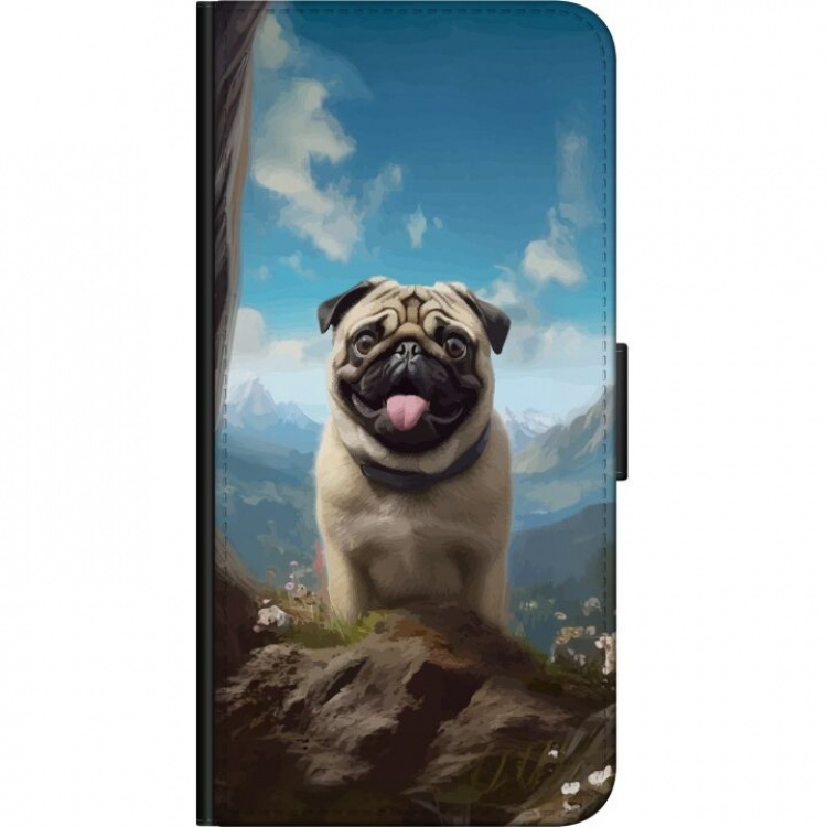 Portemonnee-hoesje voor Xiaomi Mi 10 5G met Blije Hond ontwerp Portemonnee-hoesje voor Xiaomi Mi 10 5G met Blije Hond ontwerp