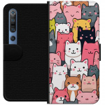 Portemonnee-hoesje voor Xiaomi Mi 10 Pro 5G met Kattenpatroon ontwerp