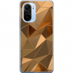 Mobiele hoes voor Xiaomi Mi 11i met 3D Goud ontwerp