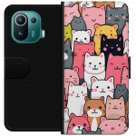 Portemonnee-hoesje voor Xiaomi Mi 11 Pro met Kattenpatroon ontwerp