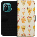 Portemonnee-hoesje voor Xiaomi Mi 11 Pro met Glasachtig ontwerp