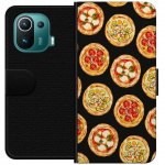 Portemonnee-hoesje voor Xiaomi Mi 11 Pro met Pizza ontwerp