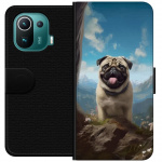 Portemonnee-hoesje voor Xiaomi Mi 11 Pro met Blije Hond ontwerp
