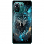 Mobiele hoes voor Xiaomi Mi 11 Pro met Wolf ontwerp
