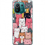 Mobiele hoes voor Xiaomi Mi 11 Pro met Kattenpatroon ontwerp