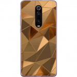 Mobiele hoes voor Xiaomi Mi 9T Pro met 3D Goud ontwerp