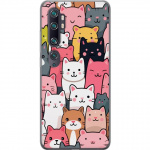 Mobiele hoes voor Xiaomi Mi Note 10 met Kattenpatroon ontwerp