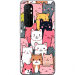 Mobiele hoes voor Xiaomi Mi Note 10 Lite met Kattenpatroon ontwerp