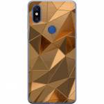 Mobiele hoes voor Xiaomi Mi Mix 3 met 3D Goud ontwerp Mobiele hoes voor Xiaomi Mi Mix 3 met 3D Goud ontwerp