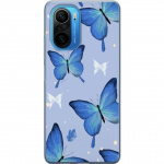 Mobiele hoes voor Xiaomi Poco F3 met Blauwe vlinders ontwerp Mobiele hoes voor Xiaomi Poco F3 met Blauwe vlinders ontwerp