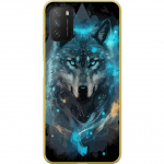Mobiele hoes voor Xiaomi Poco M3 met Wolf ontwerp