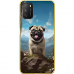 Mobiele hoes voor Xiaomi Poco M3 met Blije Hond ontwerp