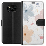 Portemonnee-hoesje voor Xiaomi Poco X3 NFC met Bloemen ontwerp