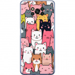 Mobiele hoes voor Xiaomi Poco X3 Pro met Kattenpatroon ontwerp