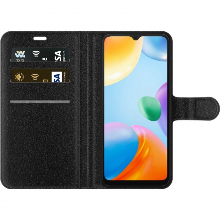 Portemonnee-hoesje voor Xiaomi Redmi 10C met Voetbal ontwerp