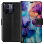 Portemonnee-hoesje voor Xiaomi Redmi 12C met Magische bloemen ontwerp Portemonnee-hoesje voor Xiaomi Redmi 12C met Magische bloemen ontwerp