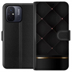 Portemonnee-hoesje voor Xiaomi Redmi 12C met Luxe lijn ontwerp Portemonnee-hoesje voor Xiaomi Redmi 12C met Luxe lijn ontwerp