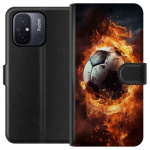 Portemonnee-hoesje voor Xiaomi Redmi 12C met Voetbal ontwerp Portemonnee-hoesje voor Xiaomi Redmi 12C met Voetbal ontwerp