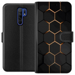 Portemonnee-hoesje voor Xiaomi Redmi 9 met Luxe Patroon ontwerp