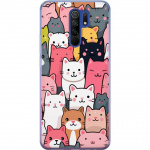 Mobiele hoes voor Xiaomi Redmi 9 met Kattenpatroon ontwerp Mobiele hoes voor Xiaomi Redmi 9 met Kattenpatroon ontwerp