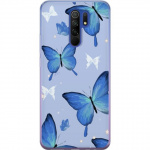 Mobiele hoes voor Xiaomi Redmi 9 met Blauwe vlinders ontwerp Mobiele hoes voor Xiaomi Redmi 9 met Blauwe vlinders ontwerp