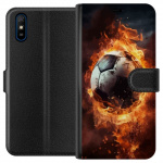 Portemonnee-hoesje voor Xiaomi Redmi 9A met Voetbal ontwerp