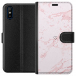 Portemonnee-hoesje voor Xiaomi Redmi 9A met Roze Hart ontwerp Portemonnee-hoesje voor Xiaomi Redmi 9A met Roze Hart ontwerp