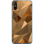 Mobiele hoes voor Xiaomi Redmi 9A met 3D Goud ontwerp Mobiele hoes voor Xiaomi Redmi 9A met 3D Goud ontwerp