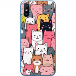 Mobiele hoes voor Xiaomi Redmi 9AT met Kattenpatroon ontwerp